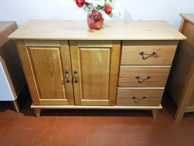 Buffet 1200mm 02pts / 03 Gavetas MPO (Madeira)
