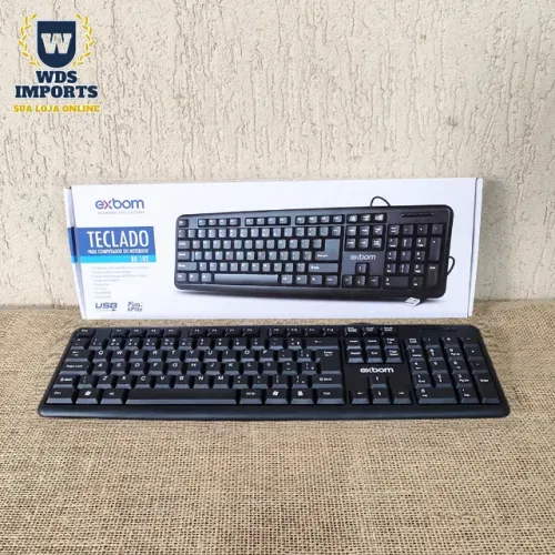 Teclado com Fio Usb Exbom Bk-102