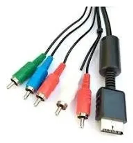 Cabo Componente Av Áudio E Vídeo Para Ps2 Ps3 Rca Vídeo Game
