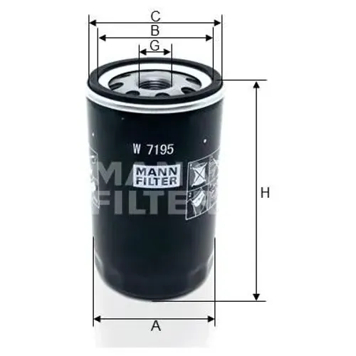 FILTRO OLEO MOTOR AP 1.6/1.8/2.0 GOL/SAVEIRO/VOYAGE/ESCORT/DEL REY/PAMPA CÓDIGO W719/5 SUB