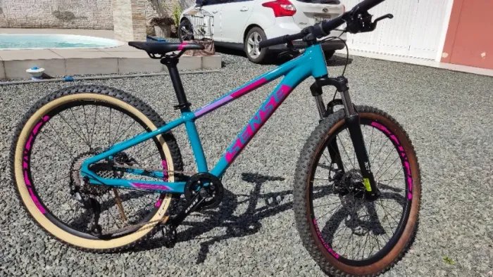 Bicicleta Sense Grom Aqua/Rosa Aro 24