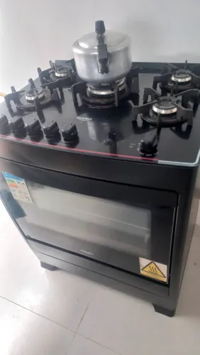 Pra vender rápido FOGÃO DE VIDRO E FORNO DARKO  SUPER CONSERVADO