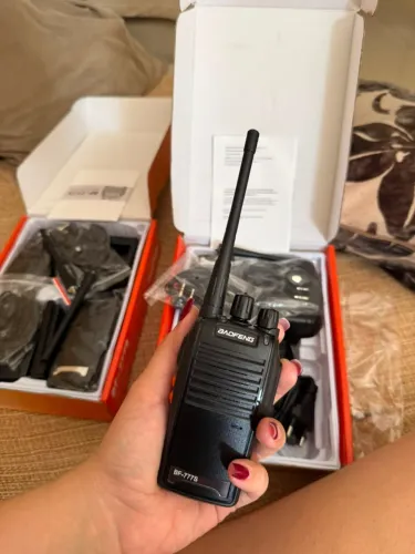 Kit 4 Rádios Comunicação Baofeng BF-777S 16 Canais 12km Alcance 400-470MHz