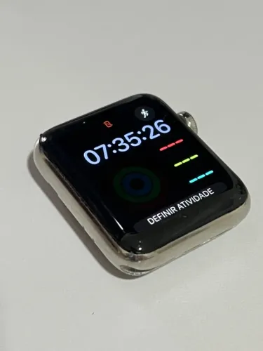 Apple Watch (gps+cellular) Series 3 Inox Tela Safira 98% Bat (Usado)