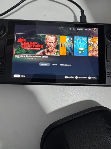 Steam deck com 2 tb, bateria funcionando, carregador original