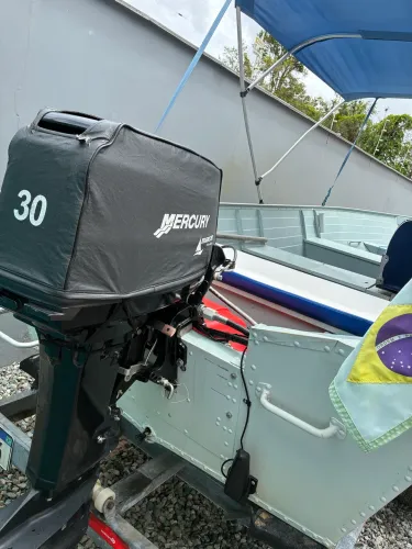 Barco/lancha de alumínio ecologia modelo miraguaia, com carretinha rodoviária!