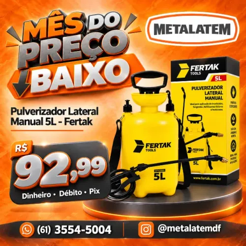 Pulverizador Lateral Manual 5L - Fertak