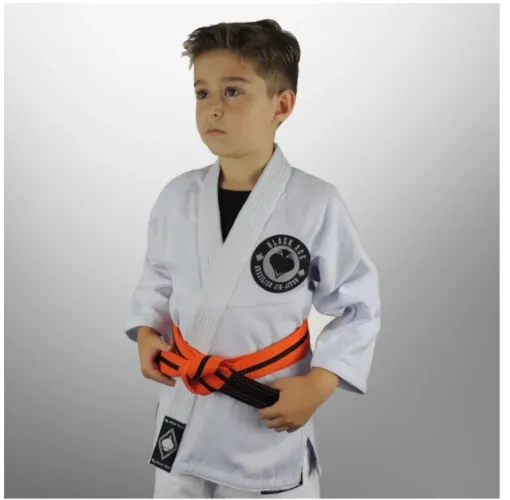 Kimono infantil M4 traçado black ace 