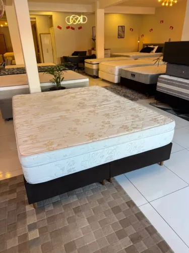 Colchão QUEEN FIRME COM CAMA BOX - Entrego!