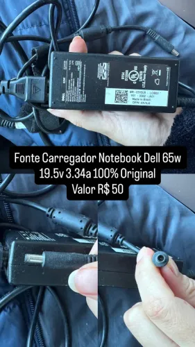 Carregador Dell original notebook 65w