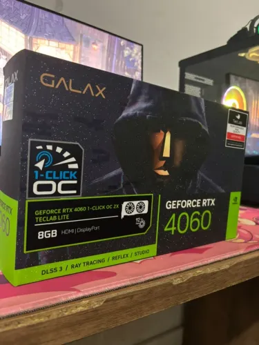 Placa de Vídeo Galax RTX 4060 8GB 1-Click OC V2