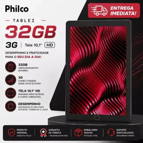Tablet PTB10RSG 32GB 2GB RAM Quad-Core Tela 10? 3G Cinza