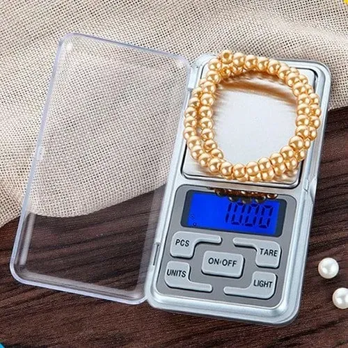 Balança de Mão Ouro Digital Alta Precisão Até 500 Gramas
