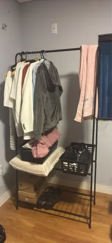 Arara de roupas - ferro - desmontável