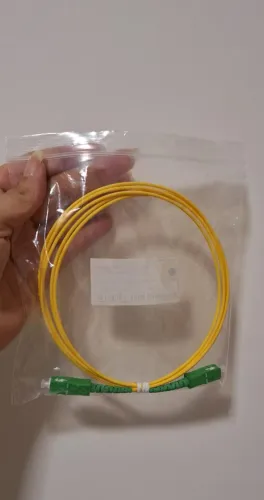 Patch Cord Fibra Óptica SC/APC x SC/APC Monomodo 2m