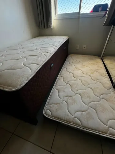 Cama de solteiro baú com cama auxiliar