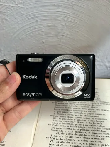 câmera digital cybershot kodak easyshare m522 preta completa - pronta pra uso