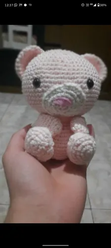 Amigurumi Ursinho rosa 