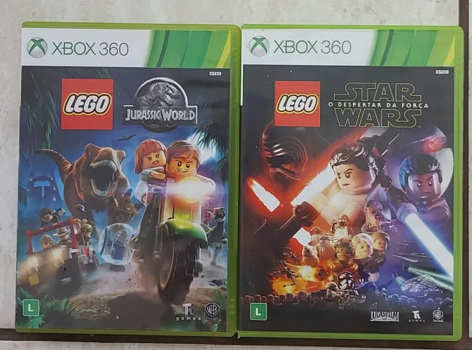 Combo 2 Jogos Xbox 360 Originais Lego Star Wars + Lego Jurassic World
