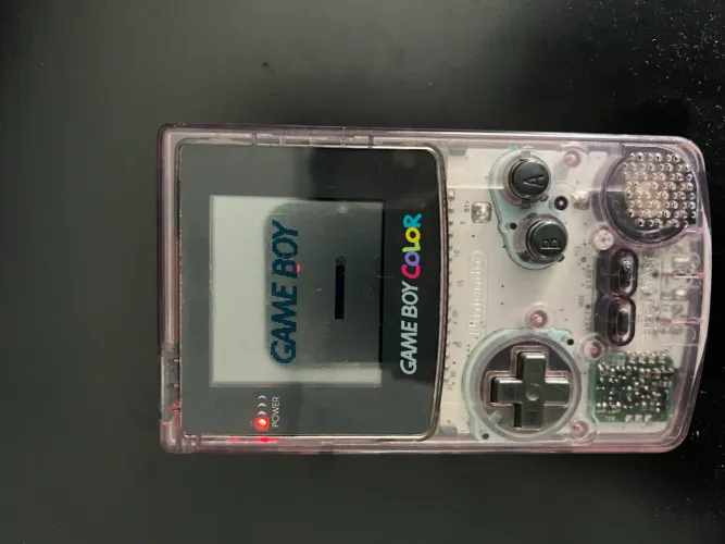 Game Boy Color Original Preto Transparente + 2 Jogos Originais