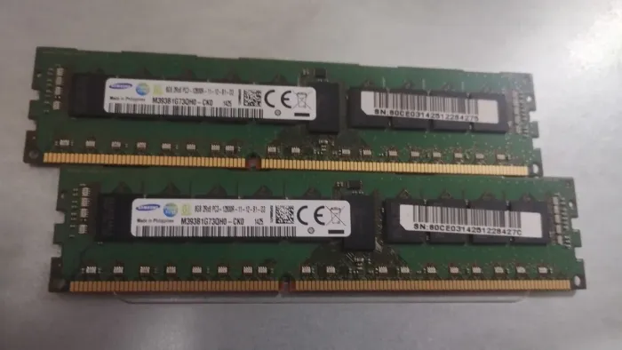 Memória servidor 8 gigas pc3l 150.00 cd