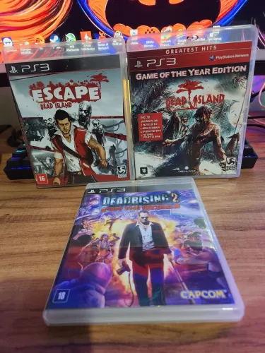 Kit 3 jogos de sobrevivência usados ps3