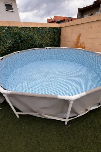Piscina intex 6503 litros + filtro e capa 