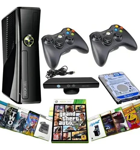 Xbox 360 - Desbloqueado com Kinect
