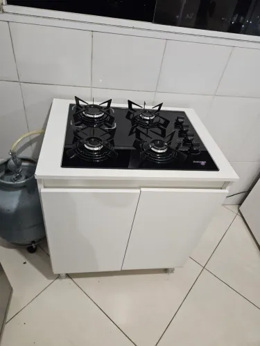 Fogão Cooktop + Armário 100% MDF
