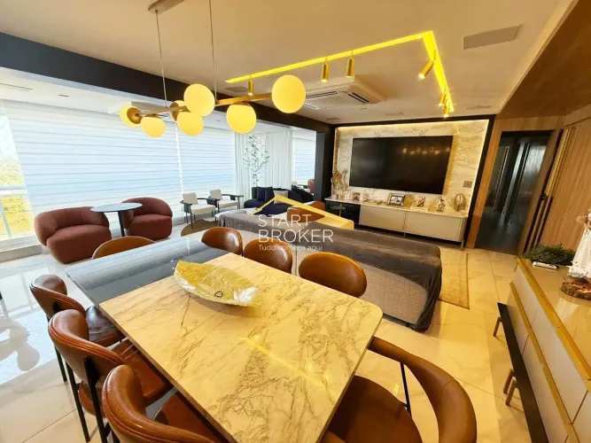 Condomínio Living Resort - Apartamento com 3 Quartos e 6 banheiros 163 m²