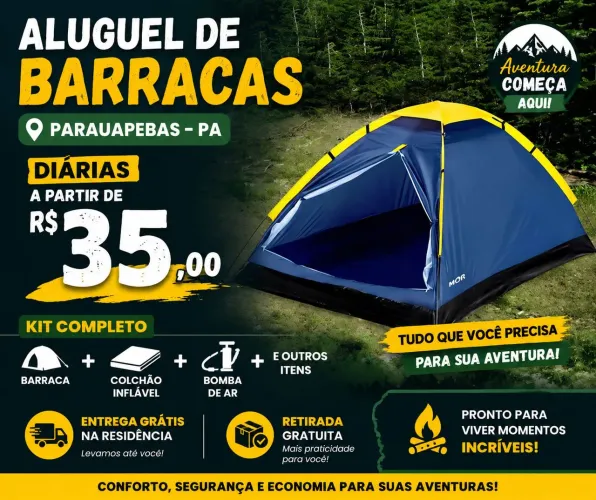 Aluguel de barraca em parauapebas