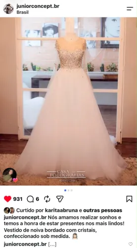VESTIDO DE CASAMENTO ESTILO PRINCESA