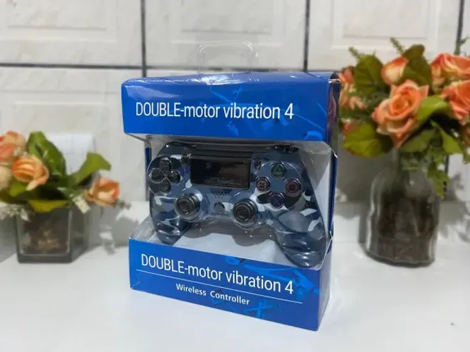 Controle de PS4 Azul Camuflado