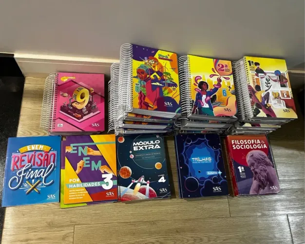 Livros SAS - da 9ª série até a 3ª série, Pré-vestibular e Ensino Médio