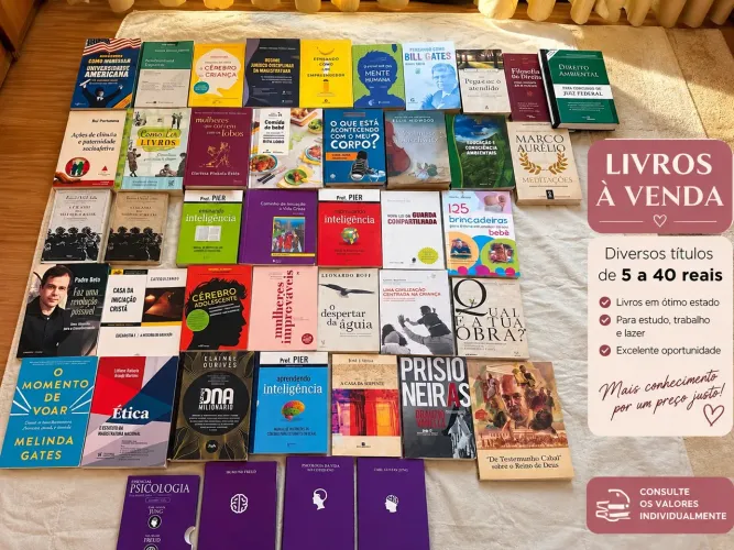 Livros novos na promoção
