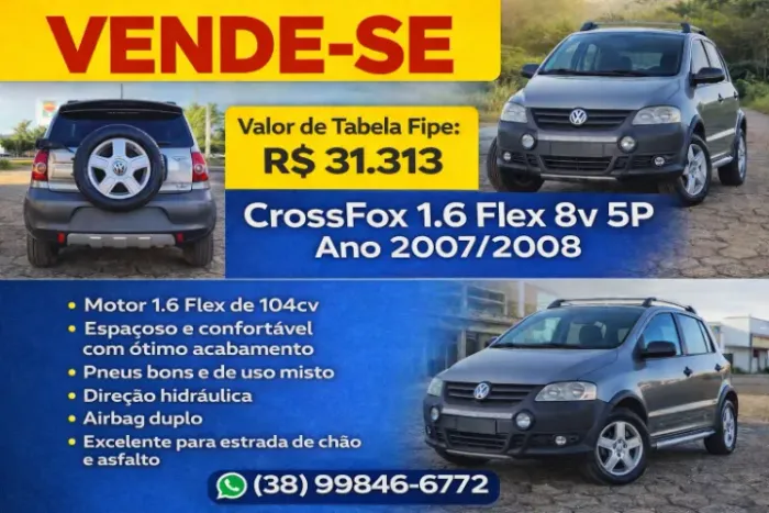 Volkswagen Crossfox 1.6 MI Total Flex 8V 5P 2008