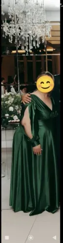 Vestido Para Festa Verde Tamanho GG
