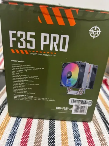 Cooler para Processador TGT F35 PRO, Rainbow, 90mm, MCR-F35P-01