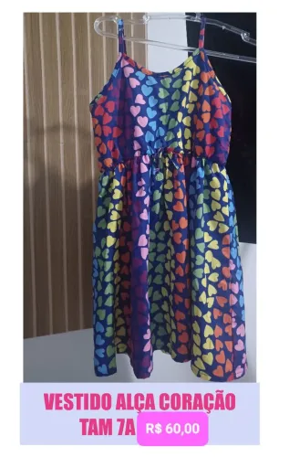 VESTIDO CORAÇÃO menina