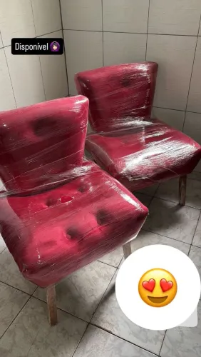 Poltronas em veludo