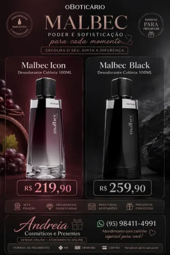 O Boticário Malbec Ícon / Black