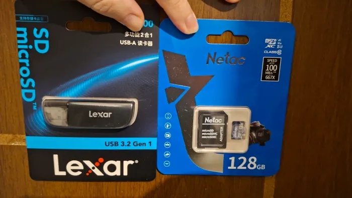 Cartão de memória 128GB + Adaptador Lexar (NOVO)
