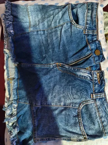 Linda saia jeans 