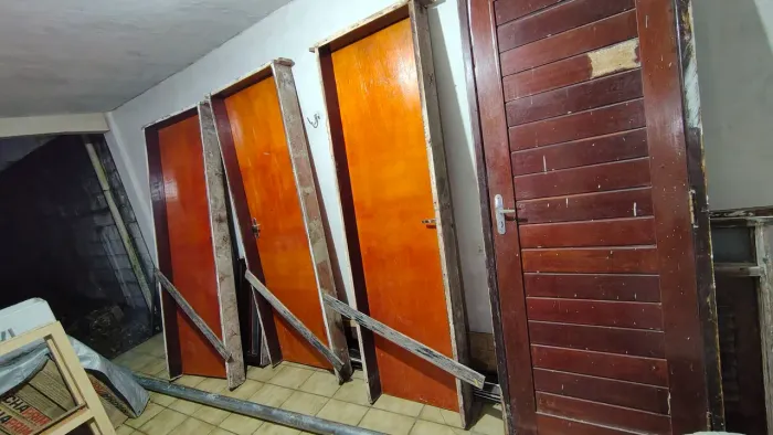 03 Portas Semiocas Com Forra em Madeira Massaranduba