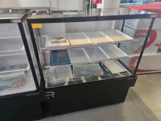 vitrine aquecida para padaria 1,10m - nova