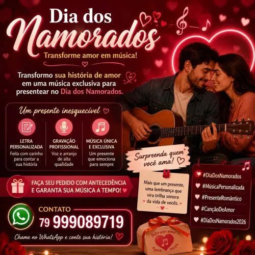 FAÇO MÚSICAS ESPECIAIS PERSONALIZADAS