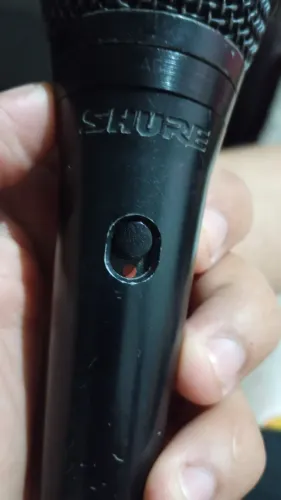 Microfone de fio shure