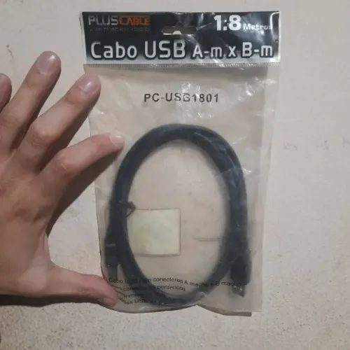 USB A macho para USB B macho