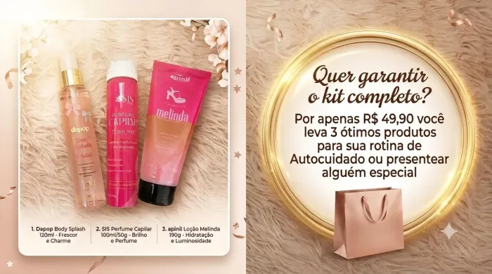 PRESENTE PRONTO: KITS ESPECIAIS DE AUTOCUIDADO