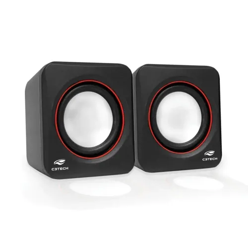 Caixa De Som C3tech Usb P2 Speaker 2.0 3w Rms Preta Sp-301bk